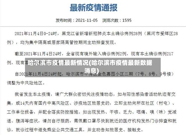 哈尔滨市疫情最新情况(哈尔滨市疫情最新数据消息)-第2张图片
