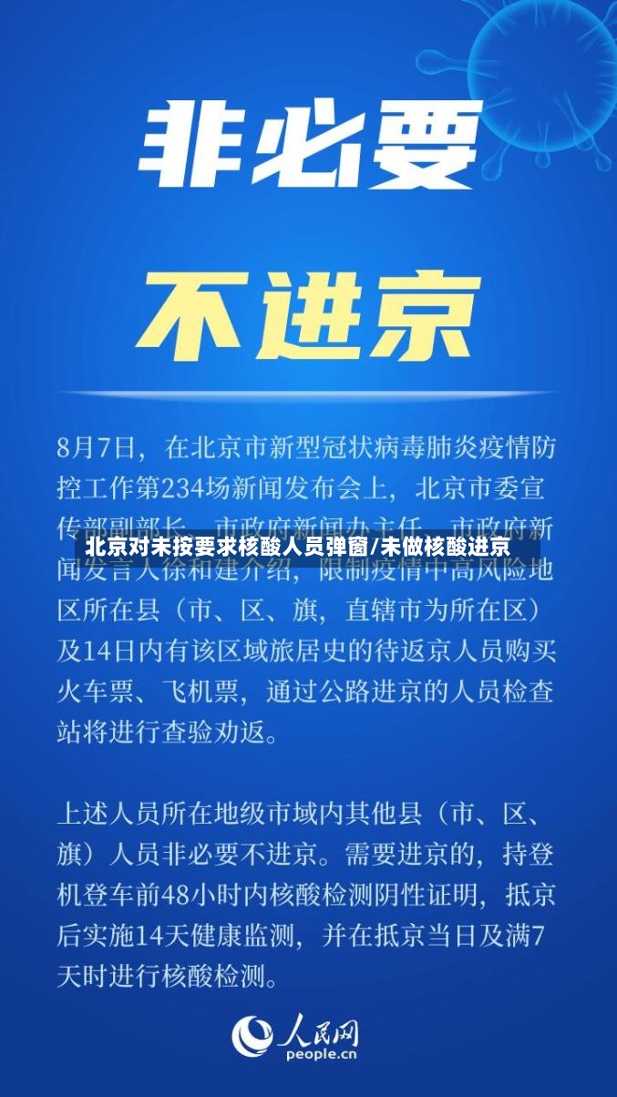 北京对未按要求核酸人员弹窗/未做核酸进京-第3张图片