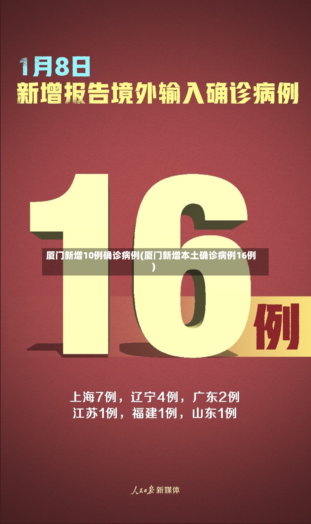 厦门新增10例确诊病例(厦门新增本土确诊病例16例)