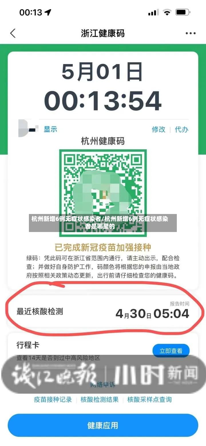 杭州新增6例无症状感染者/杭州新增6例无症状感染者是哪里的-第2张图片