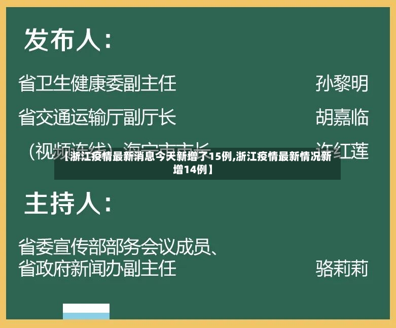 【浙江疫情最新消息今天新增了15例,浙江疫情最新情况新增14例】