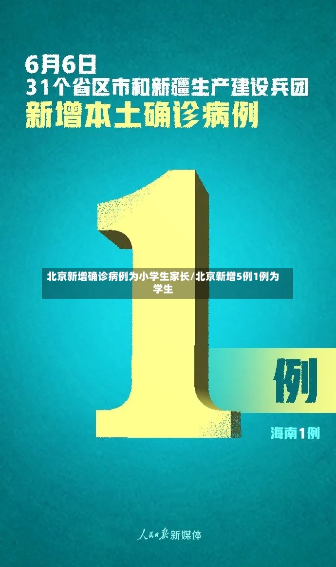北京新增确诊病例为小学生家长/北京新增5例1例为学生-第2张图片