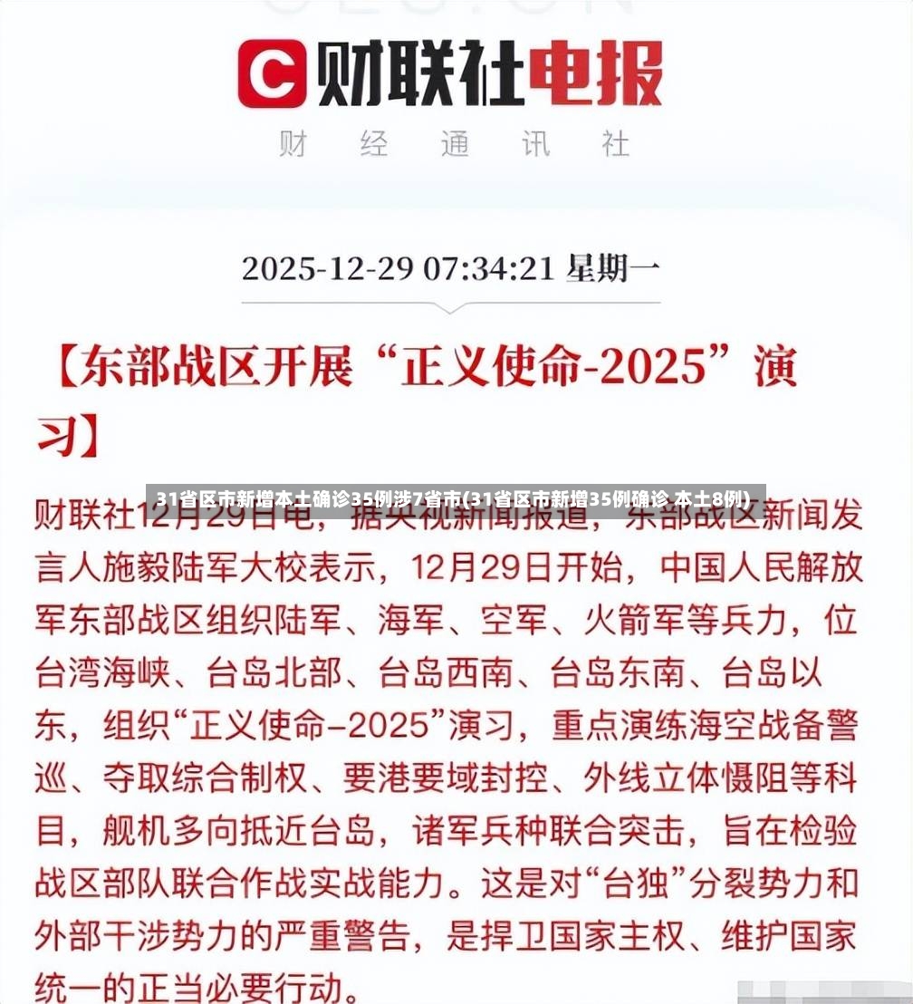31省区市新增本土确诊35例涉7省市(31省区市新增35例确诊 本土8例)
