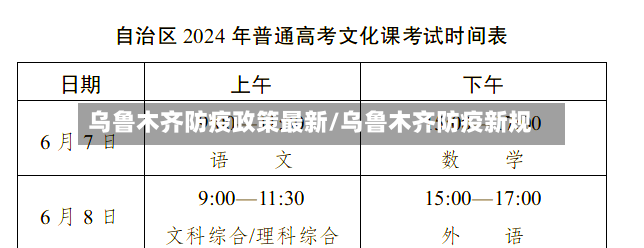 乌鲁木齐防疫政策最新/乌鲁木齐防疫新规-第2张图片